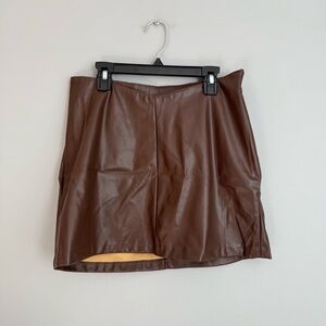 Divided Brown Skirt